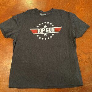 Top Gun Gray T-Shirt Women's Size XXL